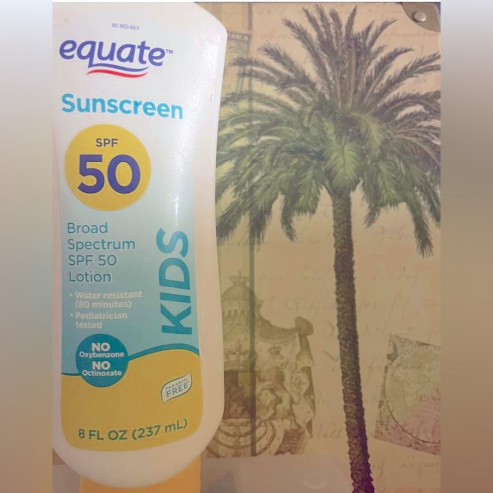 KIDS Sunscreen Lotion, 50 SPF Broad Spectrum Protection Sun Rays Child Skin Care
